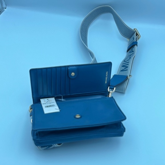 Michael Kors Jet Set Small Nylon Gabardine Smartphone Crossbody Bag - Picture 12 of 13